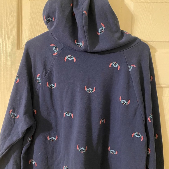 Disney Stitch Blue Sweatshirt Hoodie XLG - Picture 4 of 5